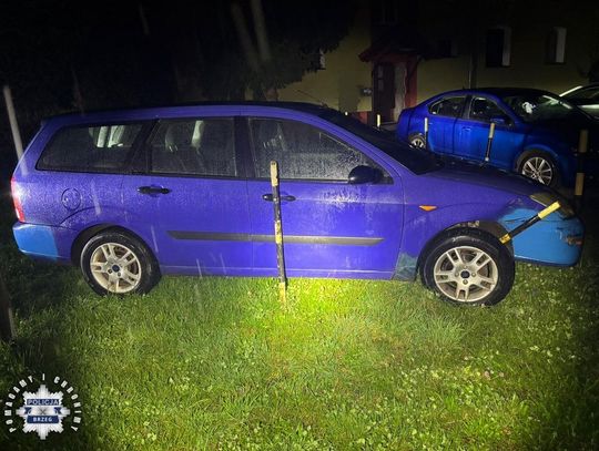 14-latek jeździł nocą autem rodziców. Przerobił blachy markerem, wpadł przez brak świateł