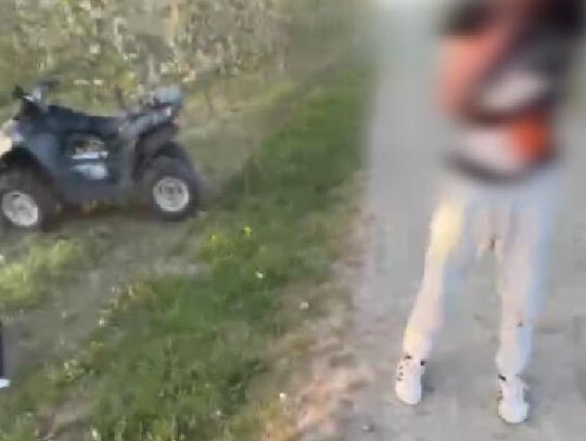 14-latek wiózł dwie koleżanki na quadzie. Rozbili się na betonowym słupie