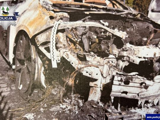 15-latek podpalił auto na zlecenie dorosłych znajomych. Dali mu za to 1500 złotych