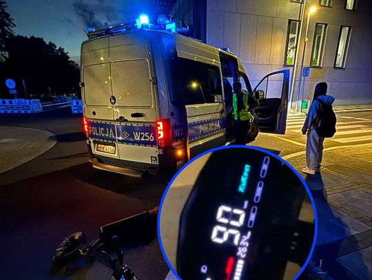 15-latek razem z dziewczyną uciekał policji na hulajnodze. Mógł ją rozpędzić do 90 km/h!