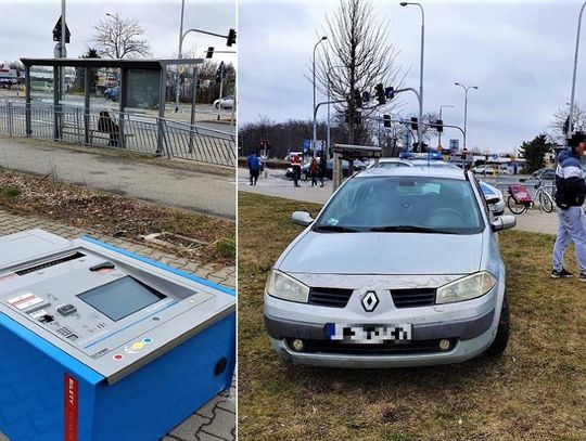 19-latek pomylił gaz z hamulcem i wjechał w biletomat. Prawko ma od kilku tygodni