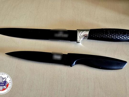23-latek zastraszał ludzi i brał towar bez płacenia. Miał przy sobie dwa noże kuchenne