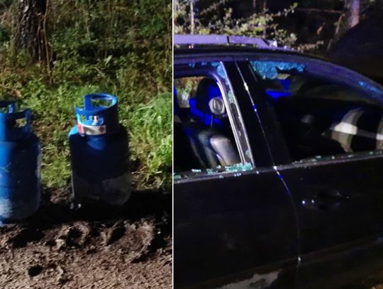 25-latka zamknęła się w bagażniku samochodu i odkręciła dwie butle z gazem