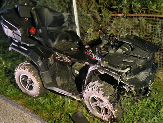 37-latek stracił panowanie nad quadem i wjechał w betonowe ogrodzenie. Mężczyzna nie przeżył wypadku