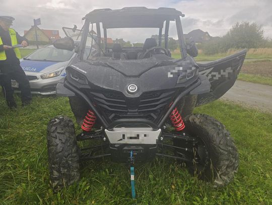49-latek wziął kumpla na przejażdżkę quadem typu buggy i doprowadził do wypadku. Pasażer zabrany śmigłowcem