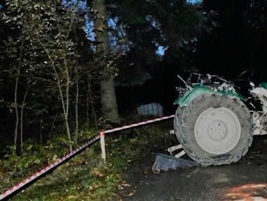 64-latek przygnieciony przez ciągnik. Mimo reanimacji zmarł na miejscu