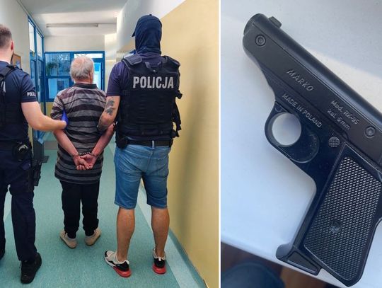 76-latek nie miał jak zapłacić za zakupy, więc wyciągnął broń. Za rozbój grozi mu 20 lat więzienia