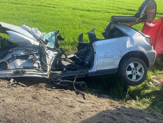 Audi A3 roztrzaskało się o drzewo, są dwie ofiary śmiertelne. Policja ustala tożsamość mężczyzn
