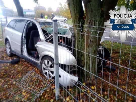 Auto z czterema osobami nagle zjechało z drogi i uderzyło w drzewo. Są dwie ofiary śmiertelne