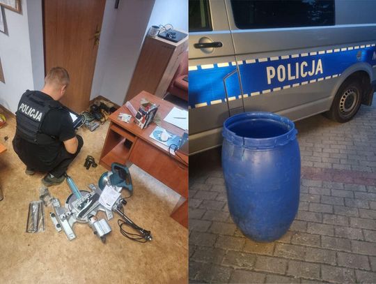 Beczkę z łupami ukryli w oborniku. Policjanci i tak ją znaleźli