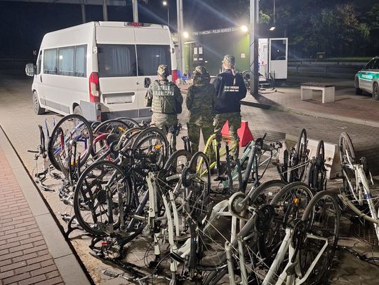 Białorusin wpadł z rowerami skradzionymi w Niemczech. W dostawczaku miał ich aż 24