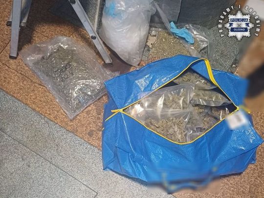 Blisko 5,5 kilograma marihuany w reklamówce na balkonie. Policjanci zatrzymali 22-latka