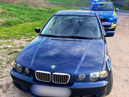 BMW miało z przodu blachy niemieckie, a z tyłu polskie. Za kierownicą pijany złodziej paliwa
