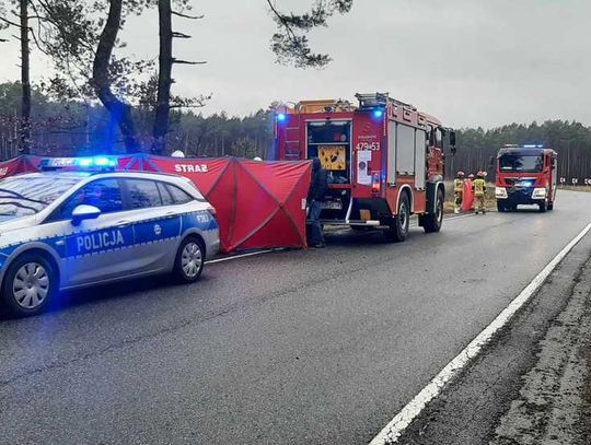 BMW wypadło z drogi i wbiło się w drzewo. 23-letni kierowca zginął na miejscu