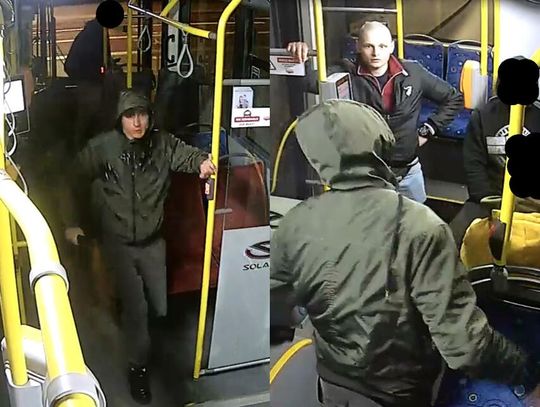 Bójka z użyciem siekiery i gazu w miejskim autobusie. Policja szuka tych mężczyzn