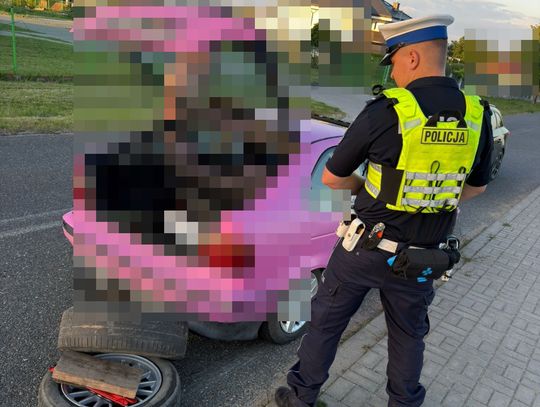 Brawurowy drift na publicznej drodze. Młody kierowca stracił prawo jazdy i dowód rejestracyjny