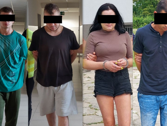 Brutalny rozbój z kastetem i bronią gazową. Trzech mężczyzn trafiło do aresztu, kobieta pod dozorem