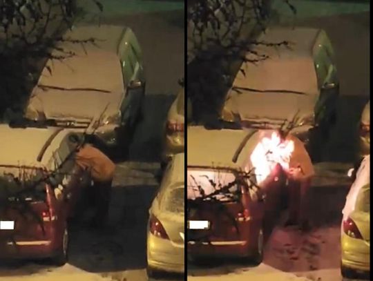 Chciał spalić auto byłej partnerki, przy okazji puścił z dymem trzy inne. Pijany 35-latek Sylwestra dokończył w celi