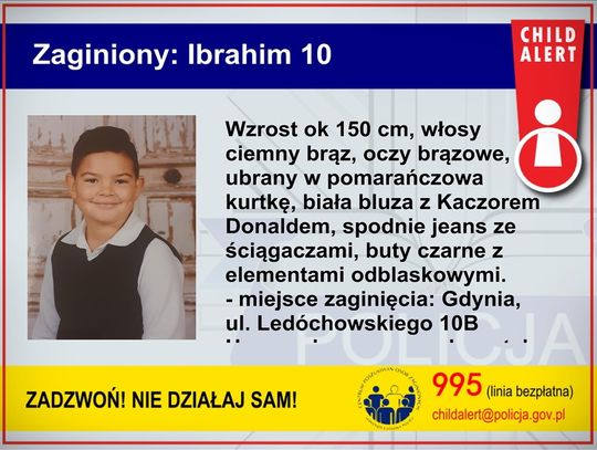 Child Alert! Marokańczyk uprowadził w Gdyni 10-letniego chłopca