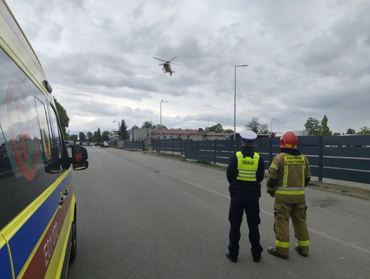 Ciężarówka potrąciła matkę z dzieckiem. Oboje w ciężkim stanie trafili do szpitala