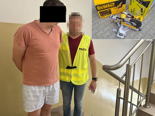 Cwany 28-latek kradł w marketach budowlanych "na mydelniczkę". Wyniósł towar za 10 tysięcy i dopiero wpadł