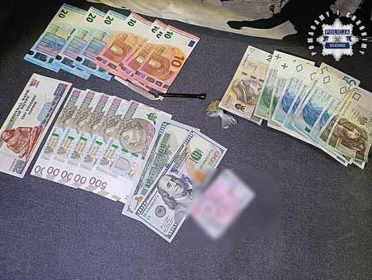 Diler gromadził kasę w różnych walutach. Stracił ją razem z towarem