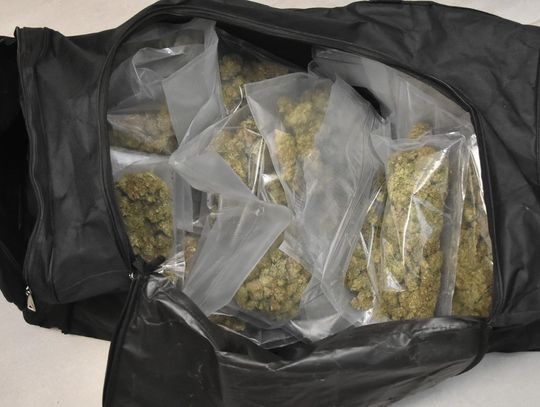 Dilerzy mieli 1,5 kilograma marihuany w torbie podróżnej. Grozi im do 12 lat więzienia