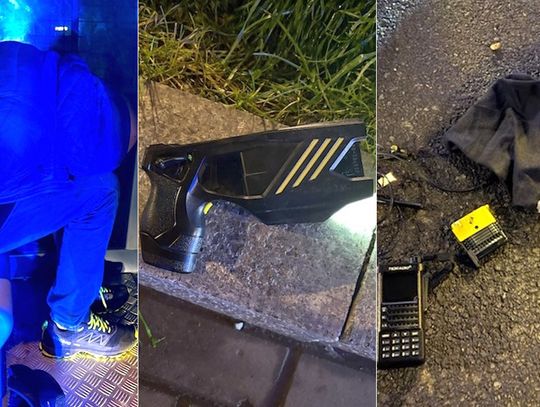 Fałszywi policjanci grasowali w Warszawie. Jeden z nich kilkukrotnie strzelił taserem do strażnika