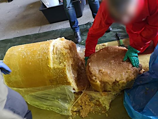 Gigantyczny przemyt kokainy przechwycony przez polskie służby. Była ukryta w pulpie ananasowej