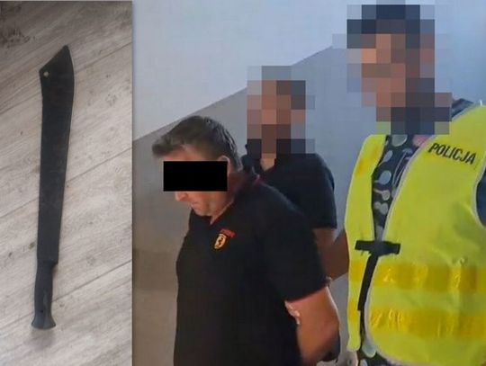 Groził bratu śmiercią, a potem straszył matkę maczetą. 42-latek ma zakaz zbliżania się do rodziny