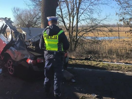 Honda zjechała z drogi i uderzyła w drzewo. Kobieta za kierownicą zginęła na miejscu Honda zjechała z drogi i uderzyła w drzewo. Kobieta za kierownicą zginęła na miejscu