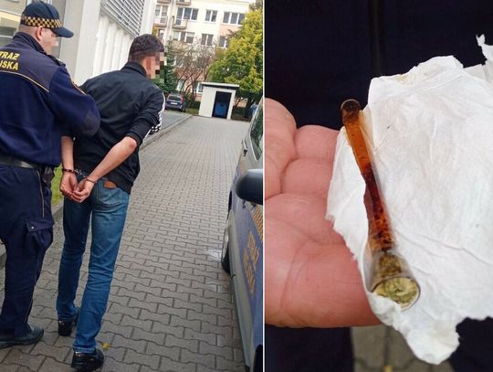Intruz groził uczniom i rzucał kostką brukową w pracowników szkoły. Znaleźli przy nim narkotyki