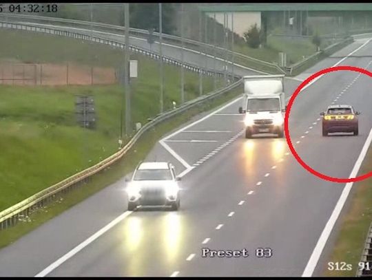 Jechał drogą ekspresową pod prąd. Policjanci dali mu sygnał do zatrzymania, ale zignorował ich