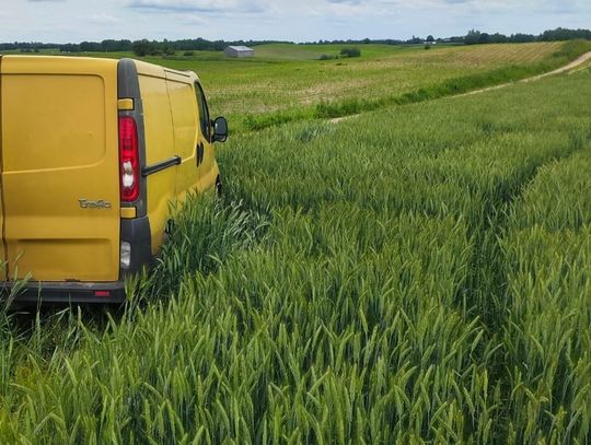 Jeździł busem po polu sąsiada i niszczył uprawę kukurydzy. Chciał zrobić mu na złość