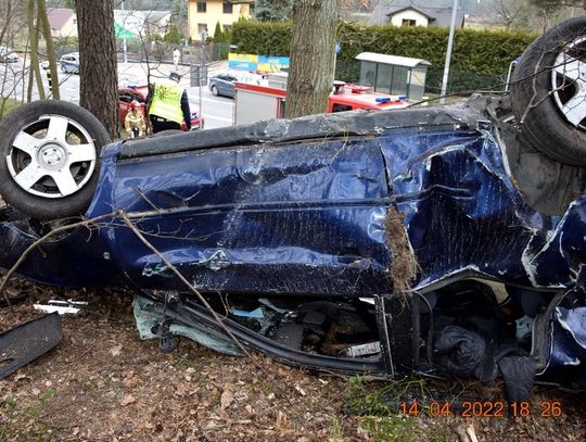 Karma błyskawicznie dopadła złodziej. Rozbili auto podczas ucieczki z miejsca kradzieży