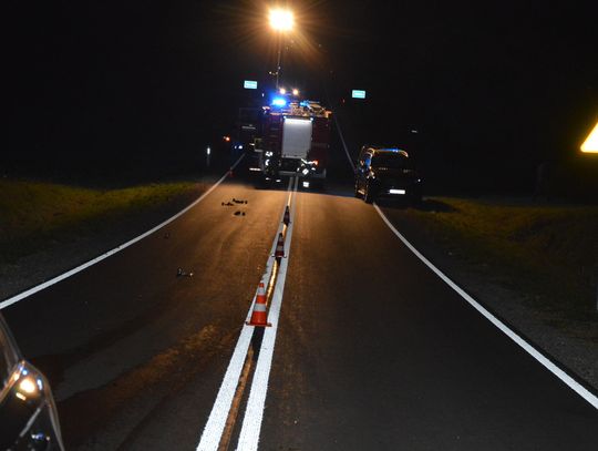 Kierowca audi przejechał po leżącym na jezdni mężczyźnie. Poszkodowany zginął na miejscu