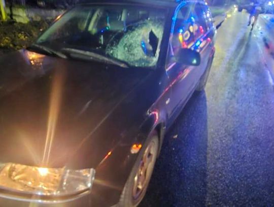 Kierowca audi śmiertelnie potrącił pieszą. 85-latka przechodziła po zmroku w niedozwolonym miejscu