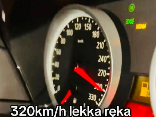 Kierowca BMW rozpędził się do ponad 300 km/h. Wrzucili nagranie do sieci, sprawą zajęła się policja