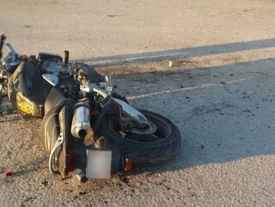 Kierowca busa nie ustąpił pierwszeństwa Hondzie. Ciężko ranny motocyklista trafił do szpitala