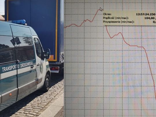 Kierowca ciężarówki jechał ponad sto na godzinę w terenie zabudowanym