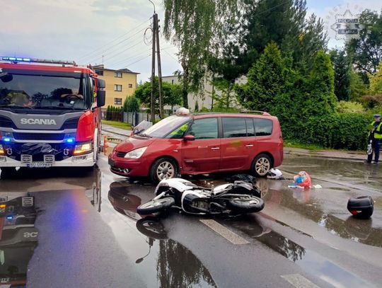 Kierowca osobówki nie ustąpił pierwszeństwa hondzie. Motocyklista nie przeżył wypadku