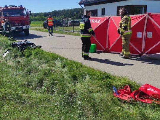 Kierowca osobówki wymusił pierwszeństwo na hondzie. W wypadku zginął 30-letni motocyklista