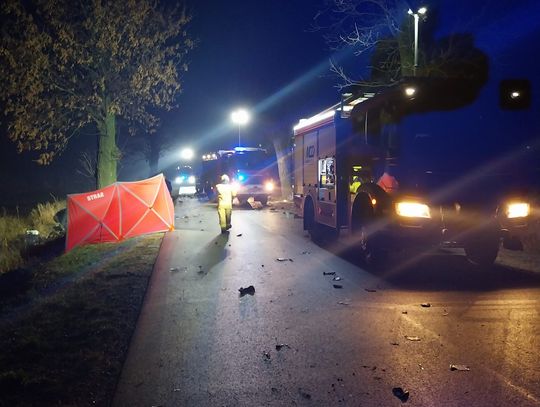 Kierowca passata na prostej drodze wjechał w drzewo. 21-latek zginął na miejscu [FOTO]