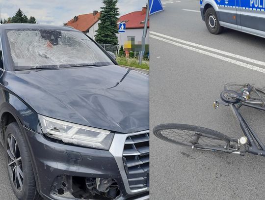 Kierowca w audi wjechał w rowerzystę na oznakowanym przejeździe. Poszkodowany zmarł na miejscu