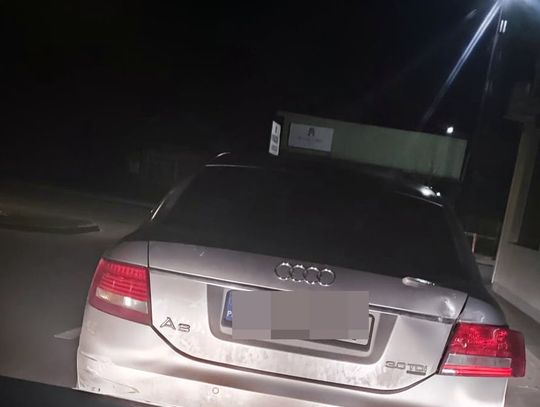 Kompletnie pijany kierowca audi prowadził z psem na kolanach.  W aucie jeszcze dwie kobiety