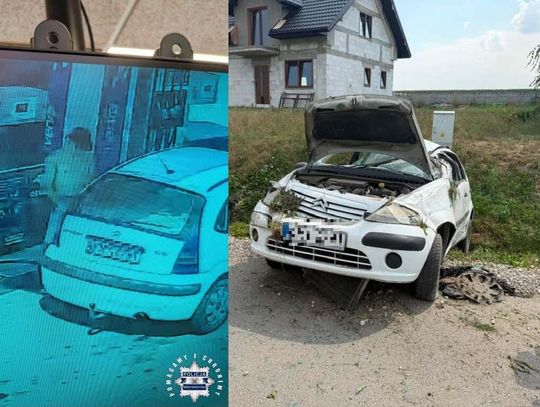 Kradł samochody tylko po to, żeby je rozbić i porzucić. Po zatrzymaniu okazało się, że 20-latek jest osobą zaginioną