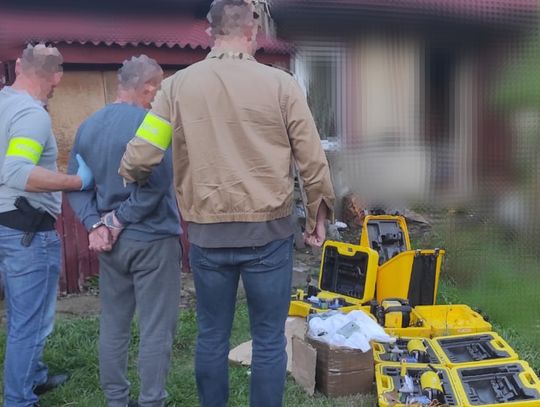 Kradziony sprzęt geodezyjny za 1,5 miliona złotych trafił do Polski. 50-latek trafił do aresztu