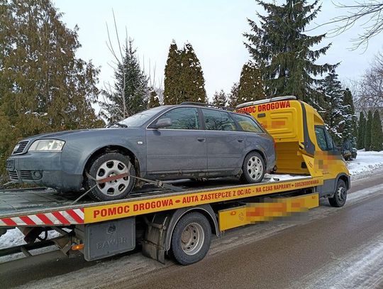 Kreatywny, ale pijany i z zakazem. 38-latek w Audi „pożyczył” tablice od innego auta