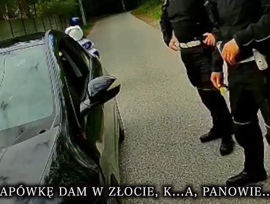 Miał zakaz prowadzenia i blisko 2 promile. Żona chciała przekupić policjantów złotą obrączką