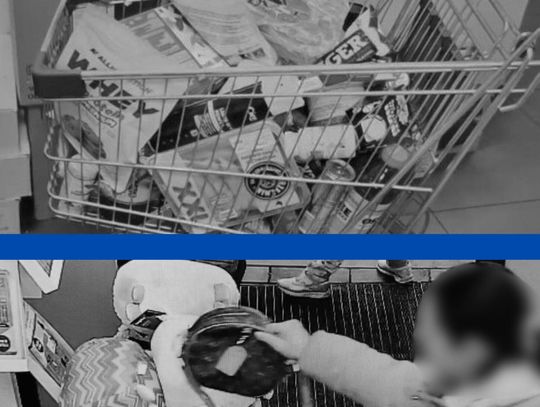 Miała pełen wózek produktów, ale zapłaciła tylko za dwa. Została złapana, gdy wychodziła ze sklepu